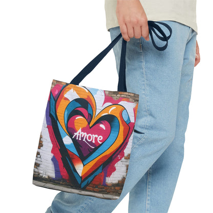 Artistic Surge - Eco-Friendly Canvas Tote Bag - HEART