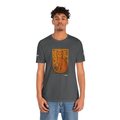 CATART Unisex Jersey Cat T-Shirt - KLIMT - Iconic Painting Reimagined with Cats