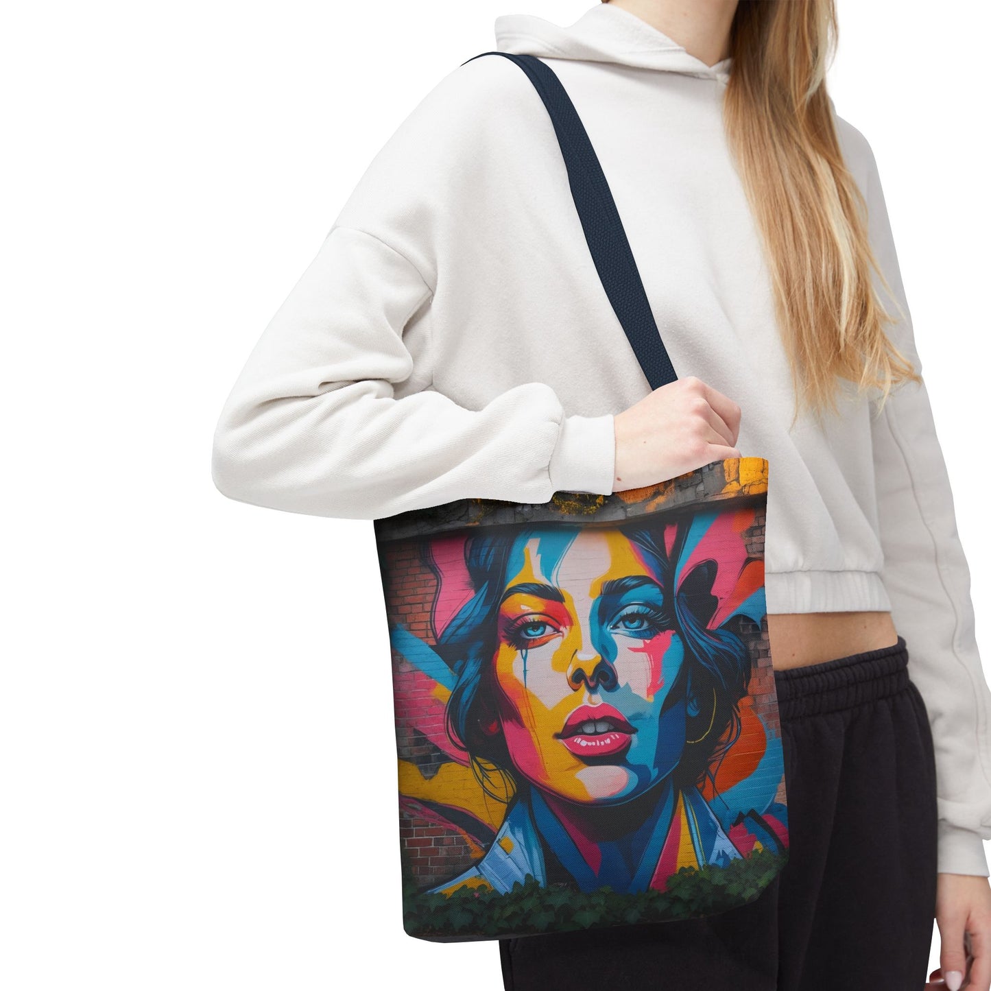 Artistic Surge - Eco-Friendly Canvas Tote Bag - WOMAN'S FACE