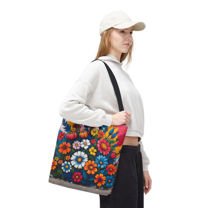 Artistic Surge - Eco-Friendly Canvas Tote Bag - FLOWERS
