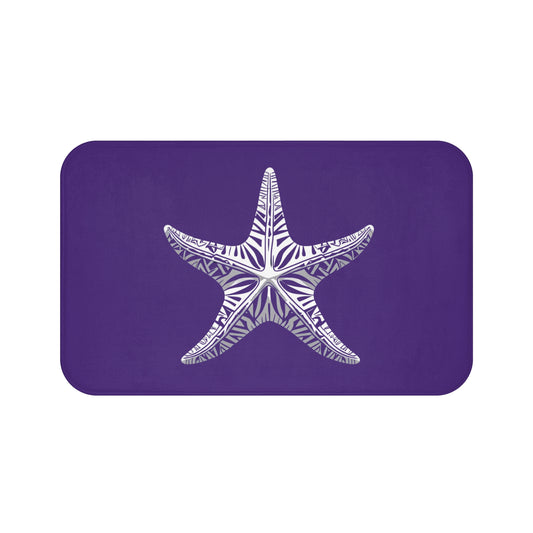 Tribal Bath Mat. Ocean Energy, Tribal Style