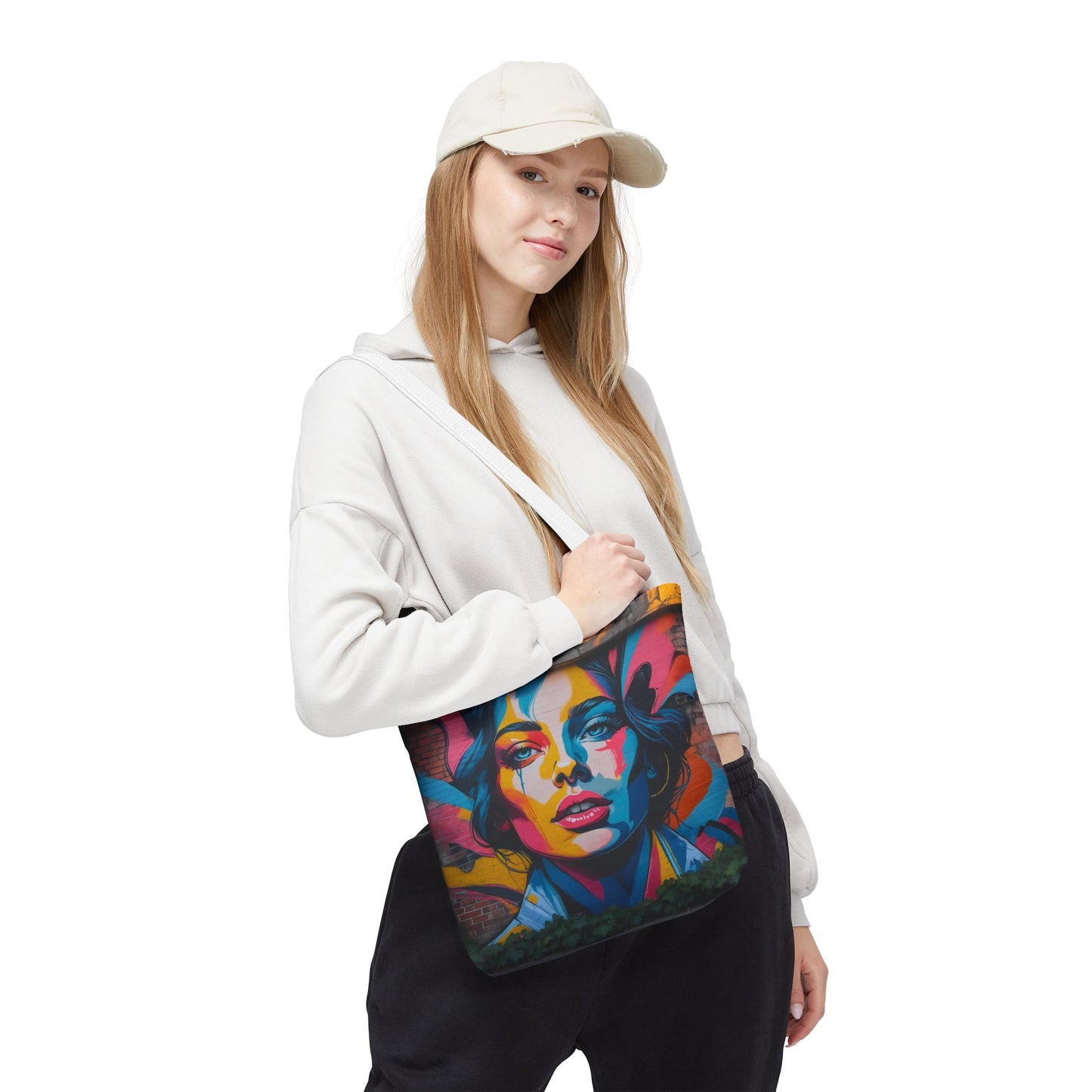 Artistic Surge - Eco-Friendly Canvas Tote Bag - WOMAN'S FACE