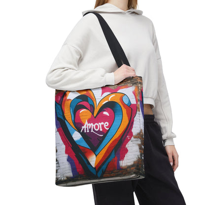 Artistic Surge - Eco-Friendly Canvas Tote Bag - HEART