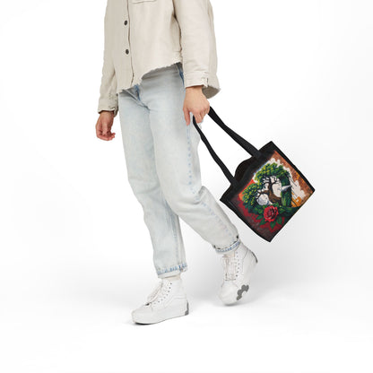 Artistic Surge - Eco-Friendly Canvas Tote Bag - HEART WITH ROSE