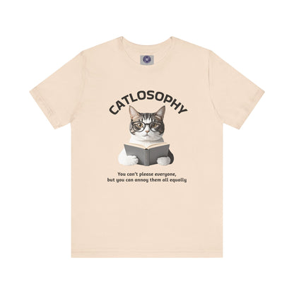 Catlosophy Unisex Jersey Short Sleeve Tee –  "You can't please everyone" Design