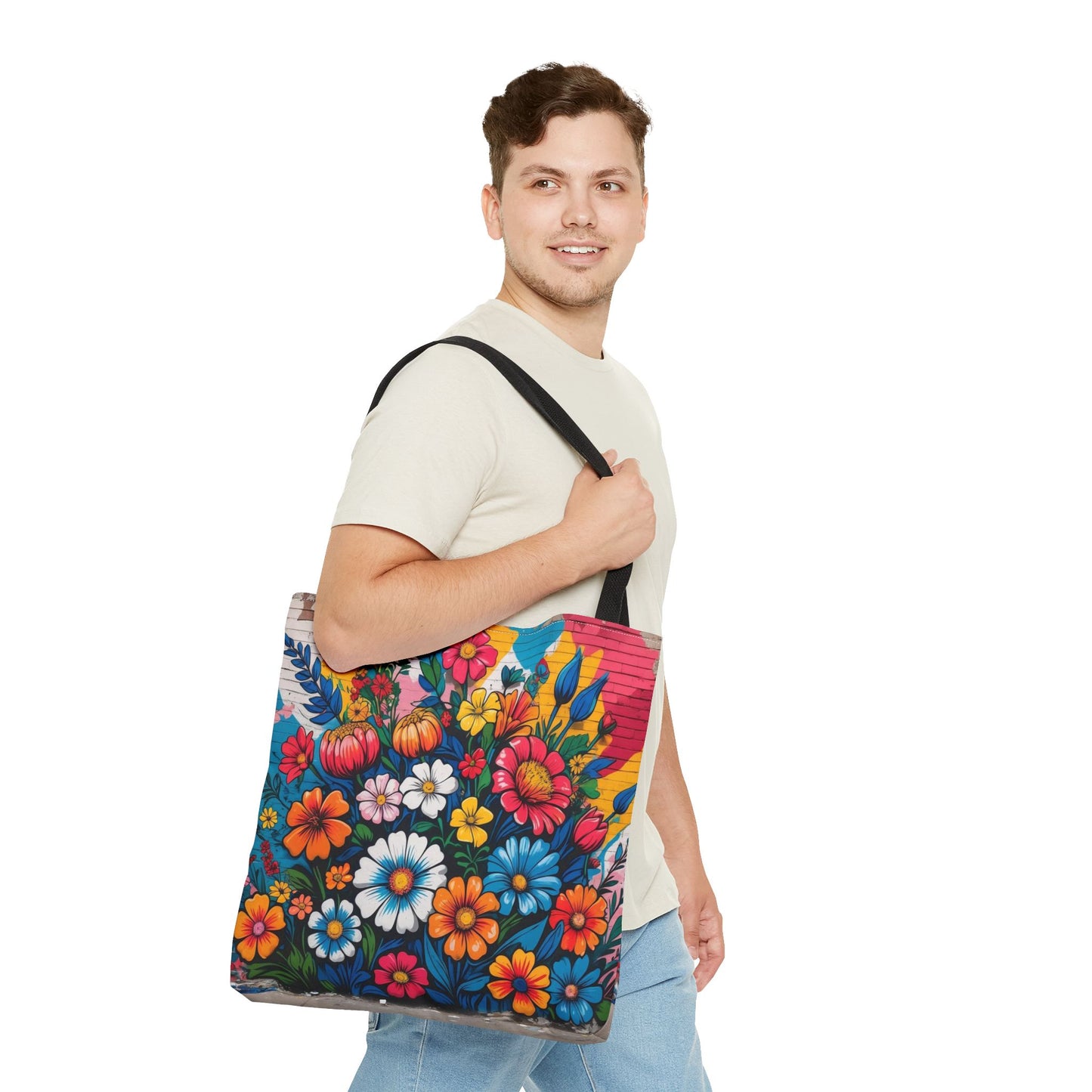 Artistic Surge - Eco-Friendly Canvas Tote Bag - FLOWERS