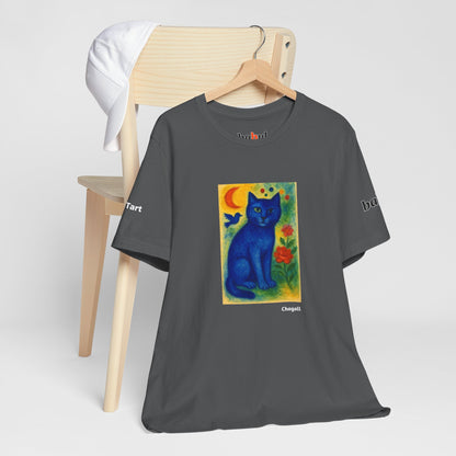 CATART Unisex Jersey Cat T-Shirt - MARC CHAGALL - Iconic Painting Reimagined with Cats