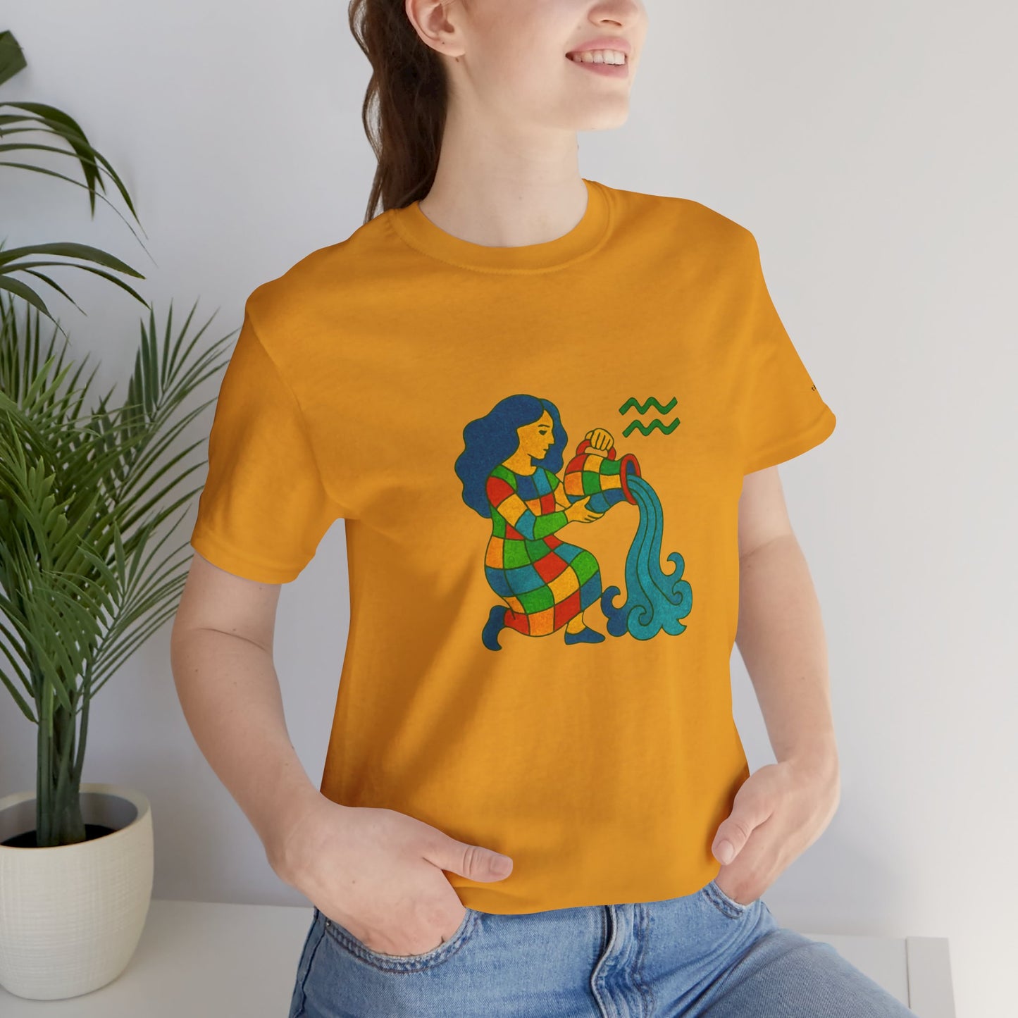 AQUARIUS - T-shirt, The Zodiac in Colors