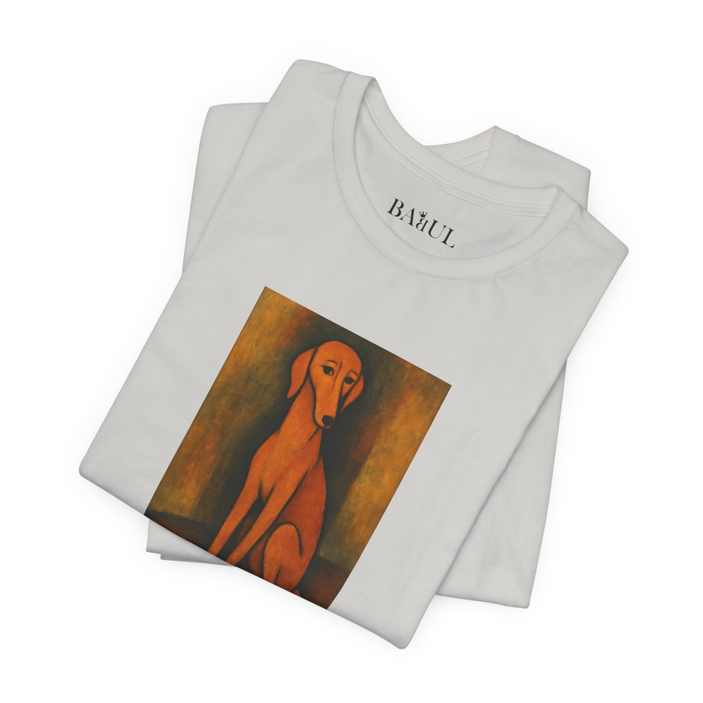 DOGART Unisex Jersey DOG T-Shirt - MODIGLIANI - Iconic Painting Reimagined with Dogs