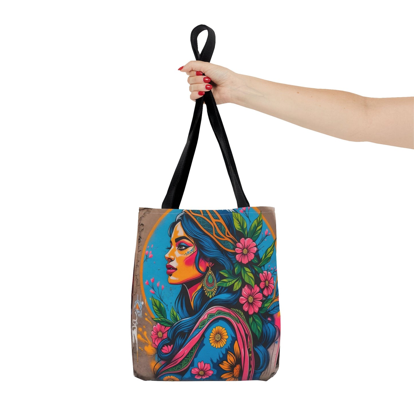 Artistic Surge - Eco-Friendly Canvas Tote Bag - FLOWERING WOMAN