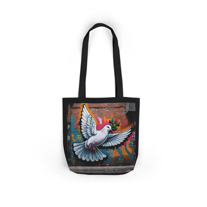 Artistic Surge - Eco-Friendly Canvas Tote Bag - PEACE