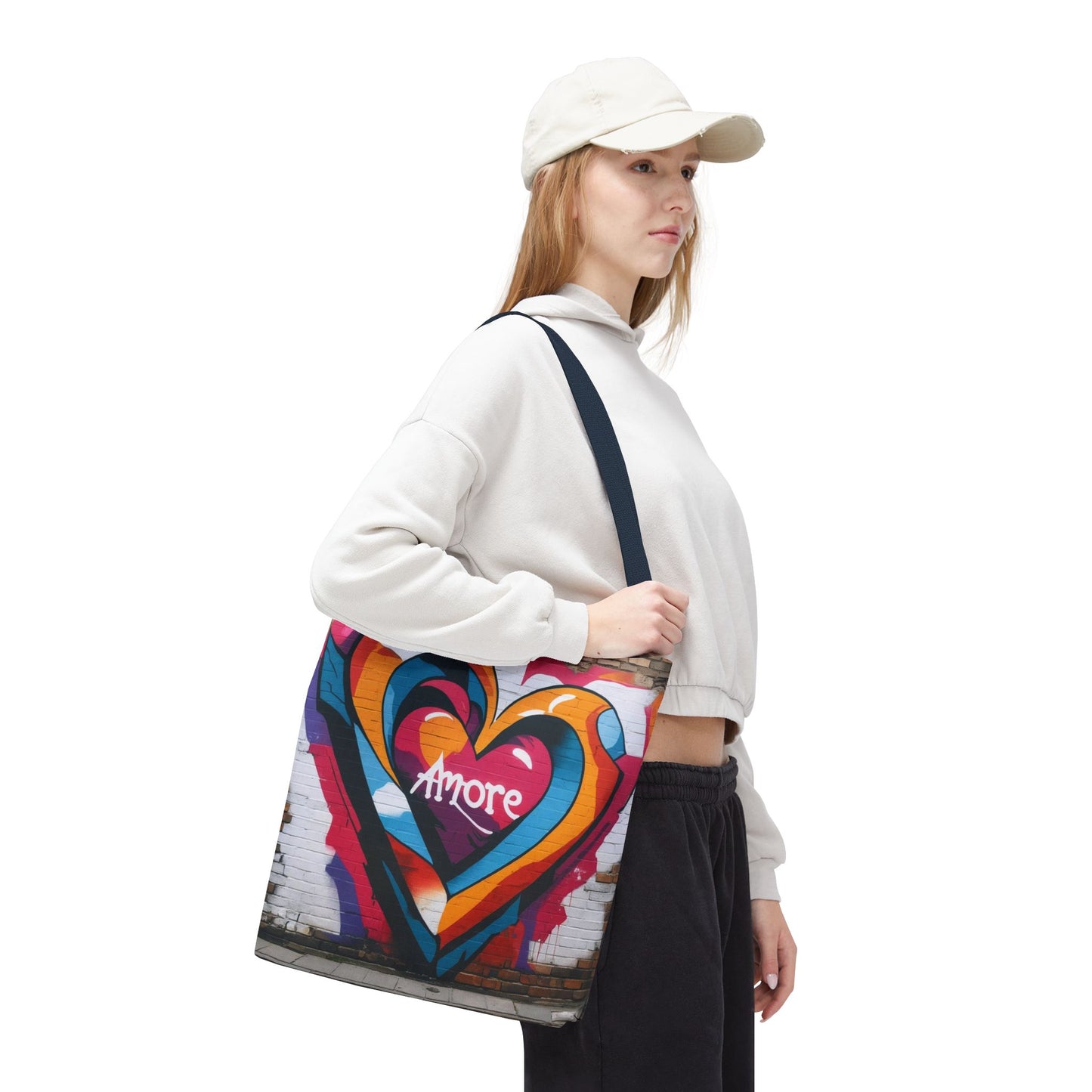 Artistic Surge - Eco-Friendly Canvas Tote Bag - HEART