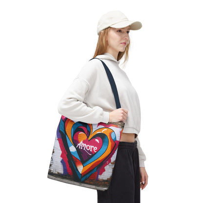 Artistic Surge - Eco-Friendly Canvas Tote Bag - HEART