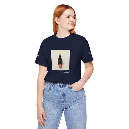 DOGART Unisex Jersey Dog T-Shirt - FONTANA - Iconic Painting Reimagined with Dogs