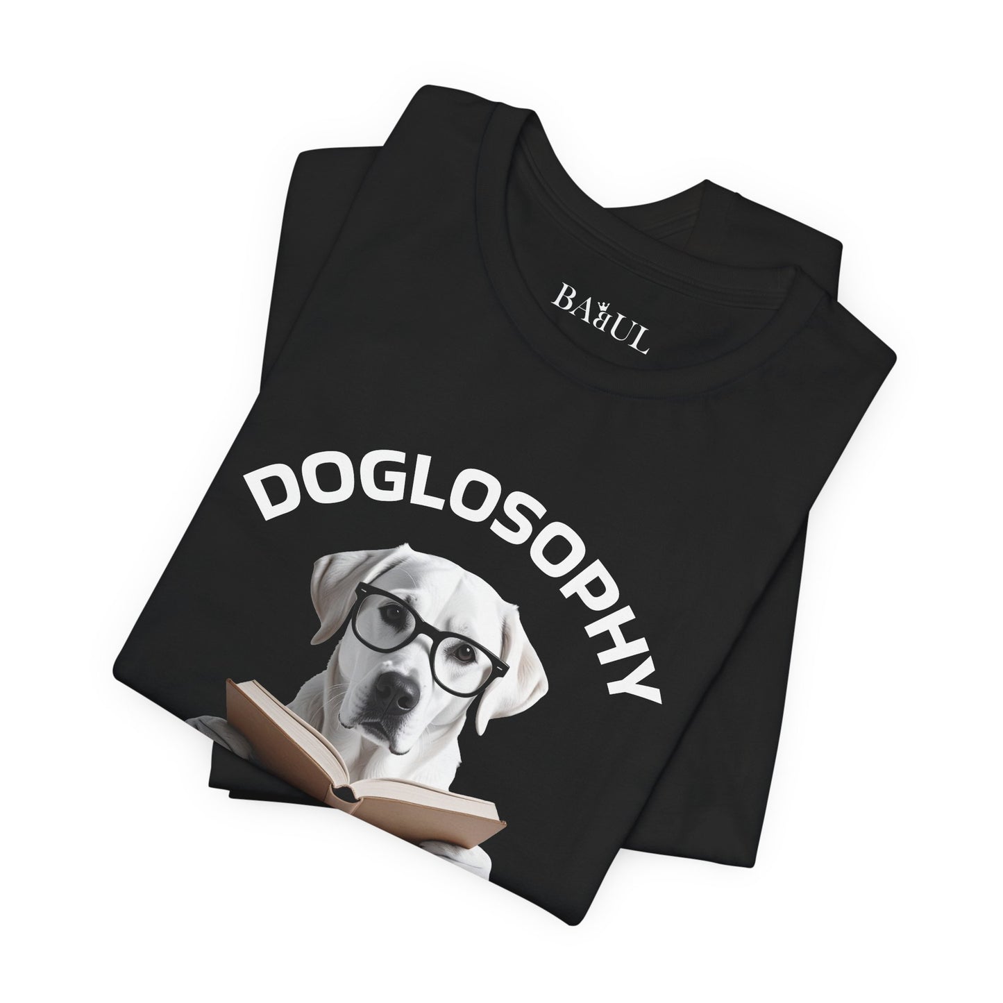 Doglosophy Unisex Jersey Short Sleeve Tee –  "Dogs don't have all the answers" Design