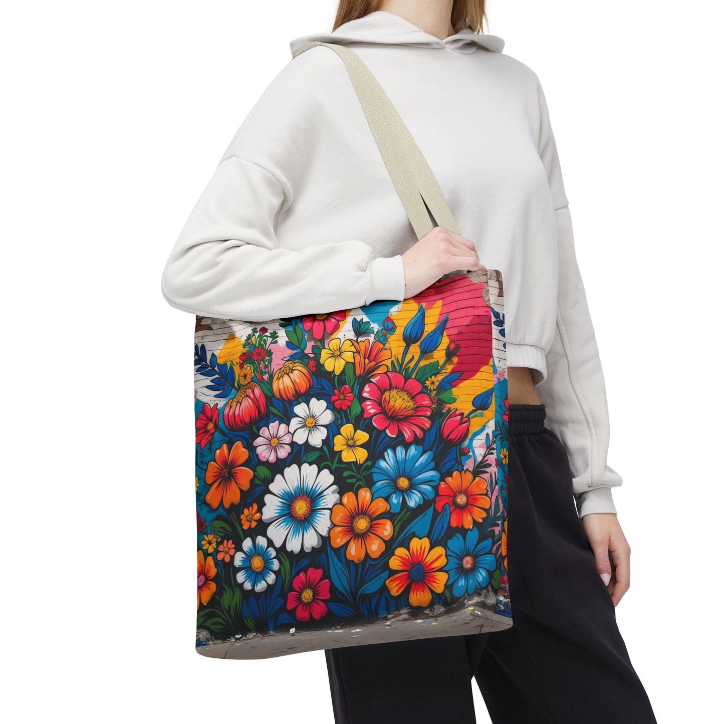 Artistic Surge - Eco-Friendly Canvas Tote Bag - FLOWERS