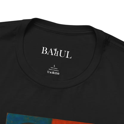 CATART Unisex Jersey Cat T-Shirt - GAUGUIN - Iconic Painting Reimagined with Cats