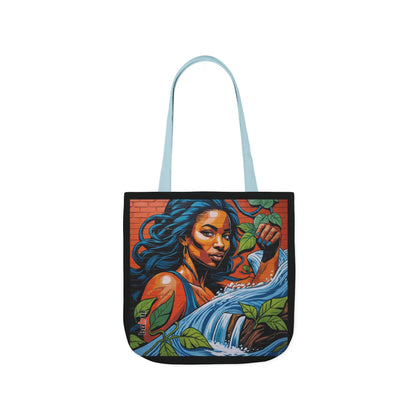 Artistic Surge - Eco-Friendly Canvas Tote Bag - WOMAN WITH WATER