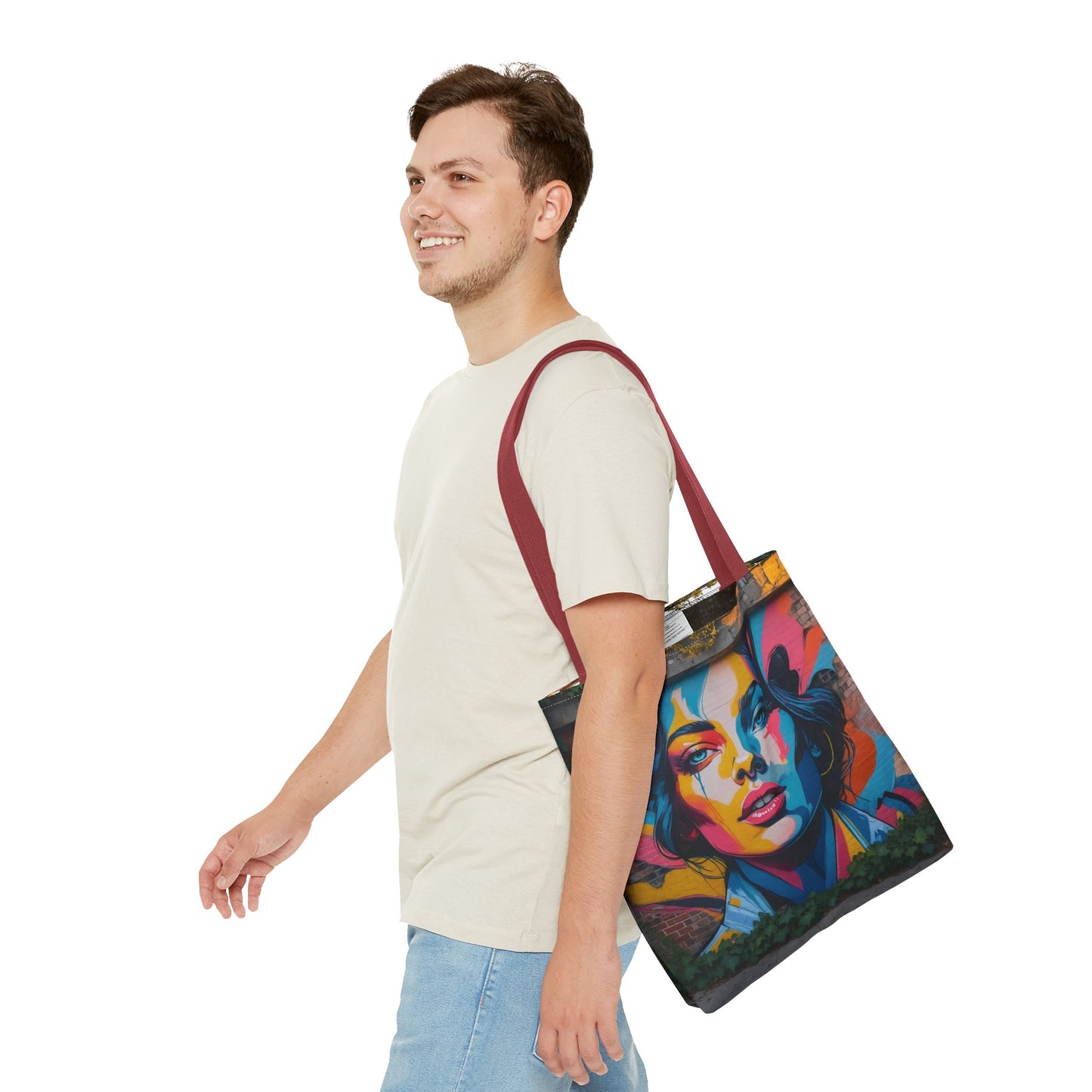 Artistic Surge - Eco-Friendly Canvas Tote Bag - WOMAN'S FACE