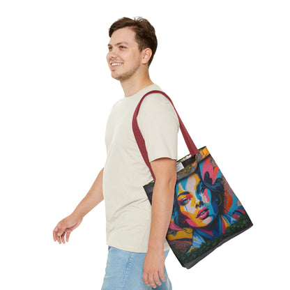 Artistic Surge - Eco-Friendly Canvas Tote Bag - WOMAN'S FACE