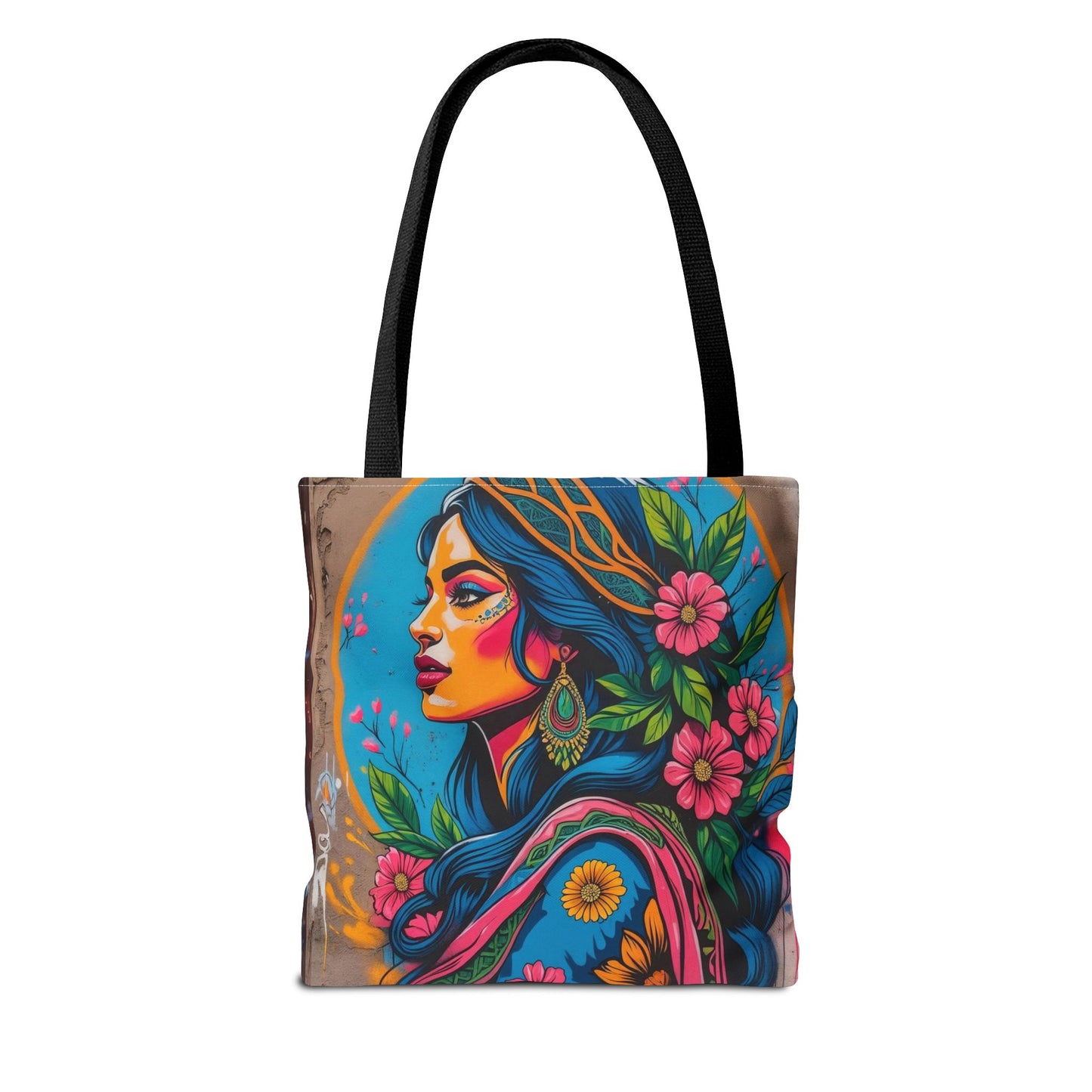 Artistic Surge - Eco-Friendly Canvas Tote Bag - FLOWERING WOMAN