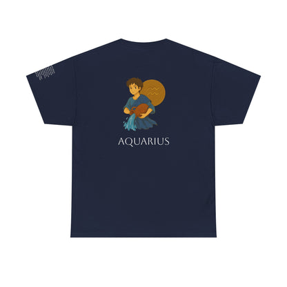 AQUARIUS - Dreamy Zodiac T-Shirts – The Magic of the Stars in Ghibli Style