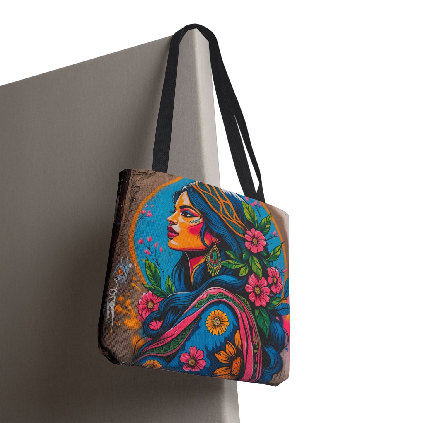 Artistic Surge - Eco-Friendly Canvas Tote Bag - FLOWERING WOMAN