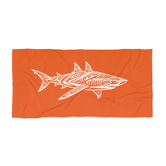 Tribal Waves Beach Towel - SHARK