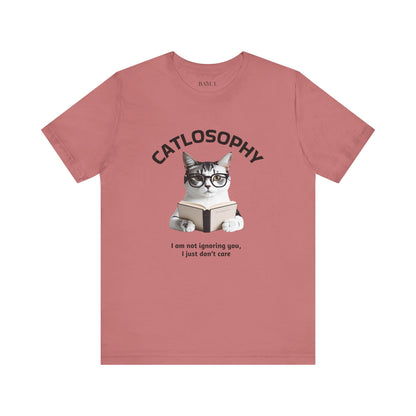 Catlosophy Unisex Jersey Short Sleeve Tee –  "I am not ignoring you" Design