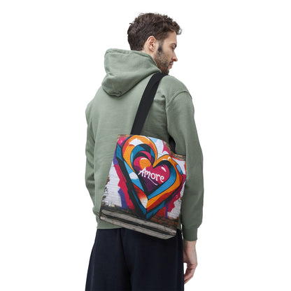 Artistic Surge - Eco-Friendly Canvas Tote Bag - HEART