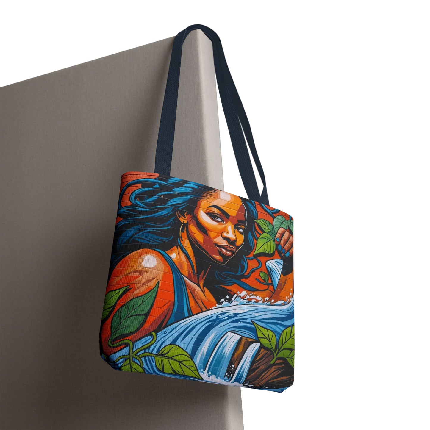 Artistic Surge - Eco-Friendly Canvas Tote Bag - WOMAN WITH WATER