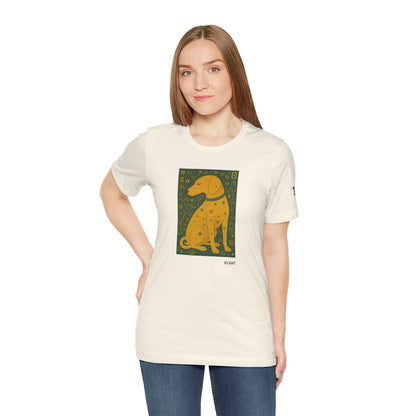DOGART Unisex Jersey Dog T-Shirt - KLIMT - Iconic Painting Reimagined with Dogs