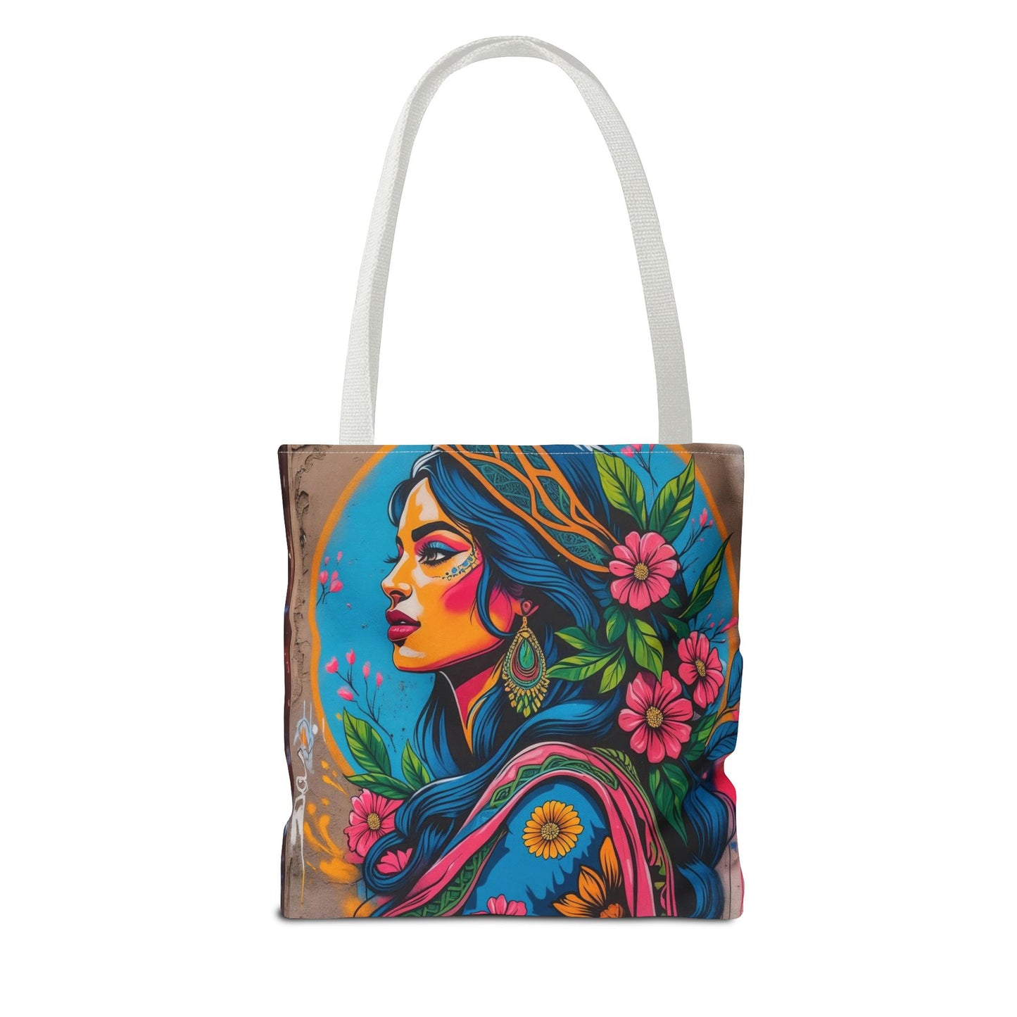 Artistic Surge - Eco-Friendly Canvas Tote Bag - FLOWERING WOMAN