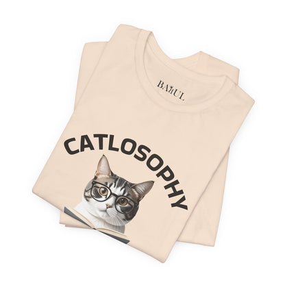 Catlosophy Unisex Jersey Short Sleeve Tee –  "Be mysterious" Design