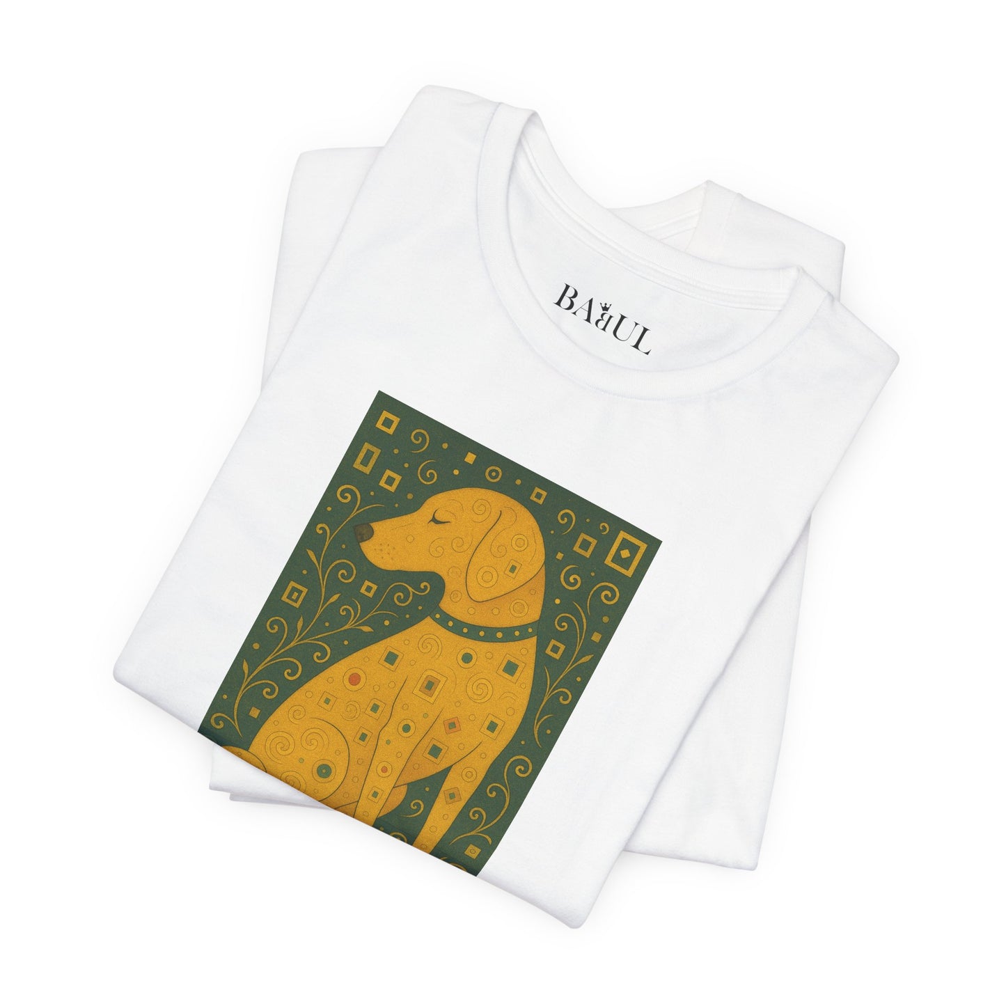 DOGART Unisex Jersey Dog T-Shirt - KLIMT - Iconic Painting Reimagined with Dogs