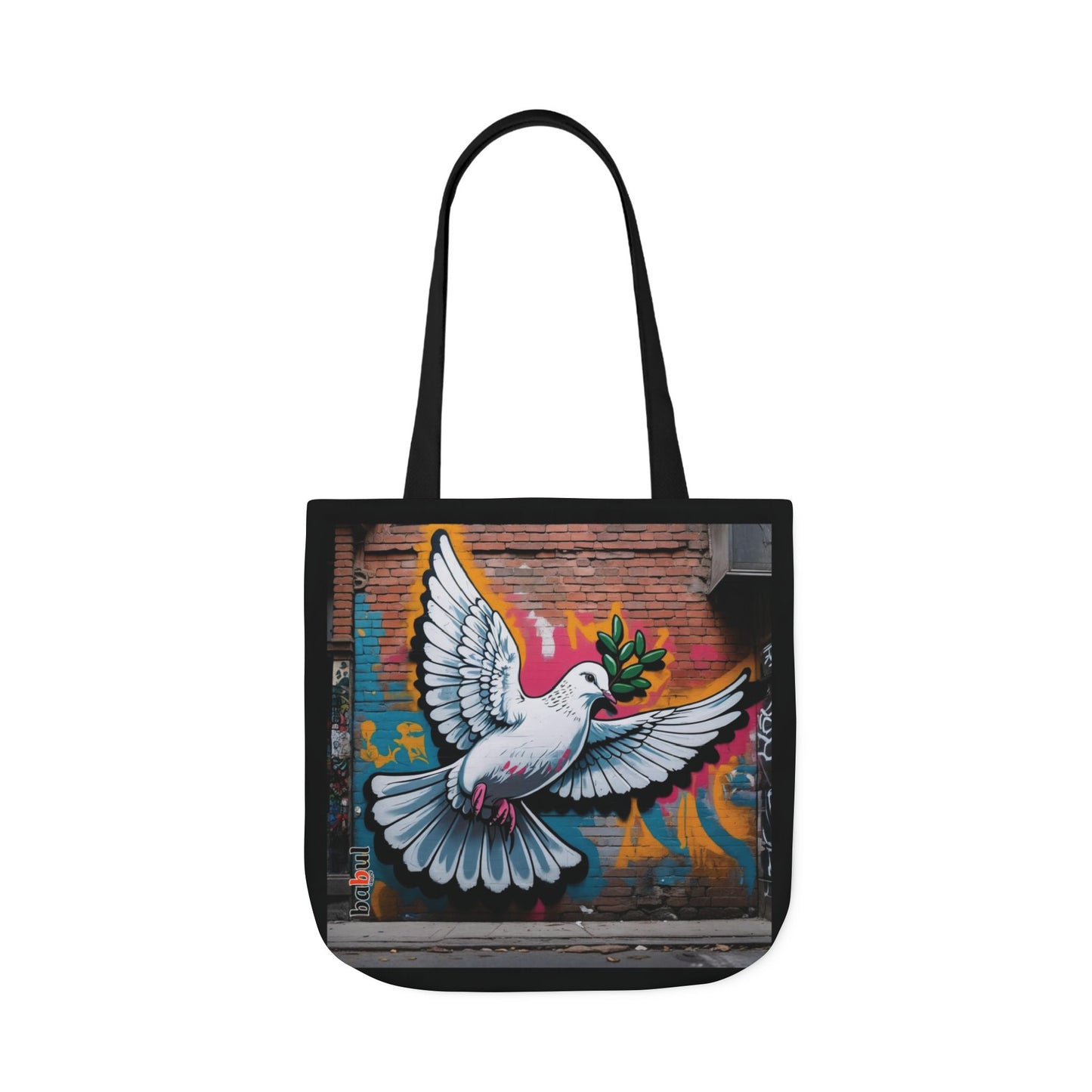 Artistic Surge - Eco-Friendly Canvas Tote Bag - PEACE