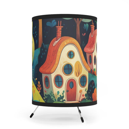 ENCHANTED LIGHTS. Dream Worlds in Your Room. Calming Tripod Lamp. HOUSES IN THE WOODS