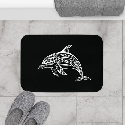 Tribal Bath Mat. Ocean Energy, Tribal Style