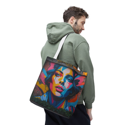 Artistic Surge - Eco-Friendly Canvas Tote Bag - WOMAN'S FACE