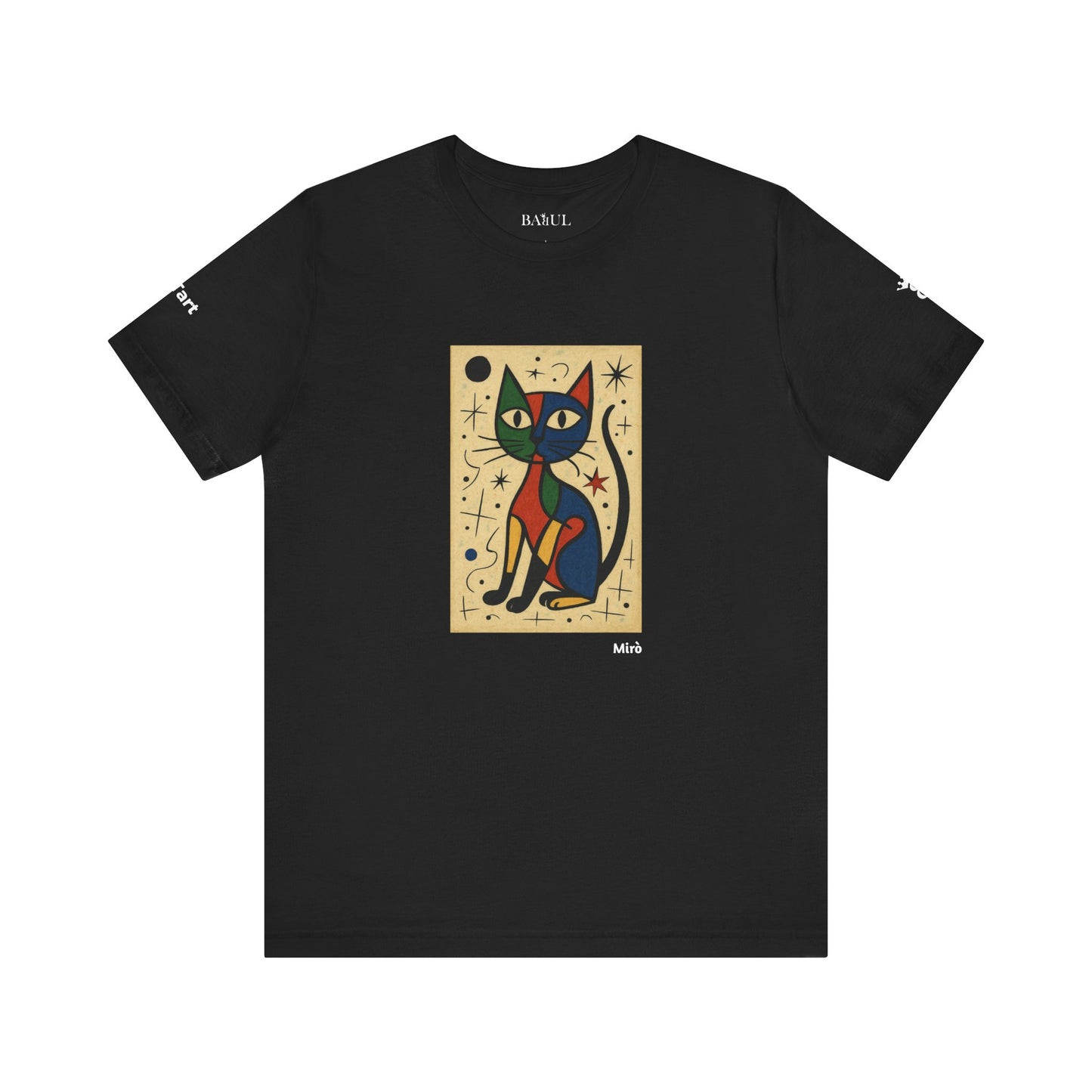 CATART Unisex Jersey Cat T-Shirt - MIRO - Iconic Painting Reimagined with Cats