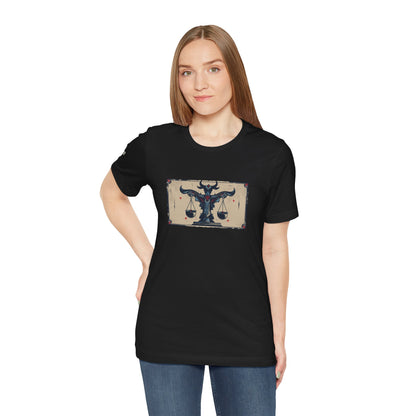Libra - Gothic Zodiac T-Shirt. Zodiac in the Shadows