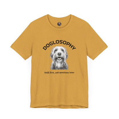 Doglosophy Unisex Jersey Short Sleeve Tee –  "Sniff first, ask questions later" Design