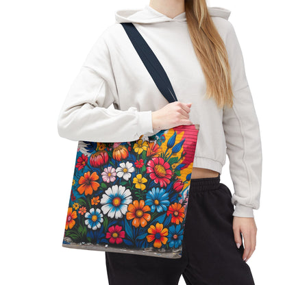 Artistic Surge - Eco-Friendly Canvas Tote Bag - FLOWERS