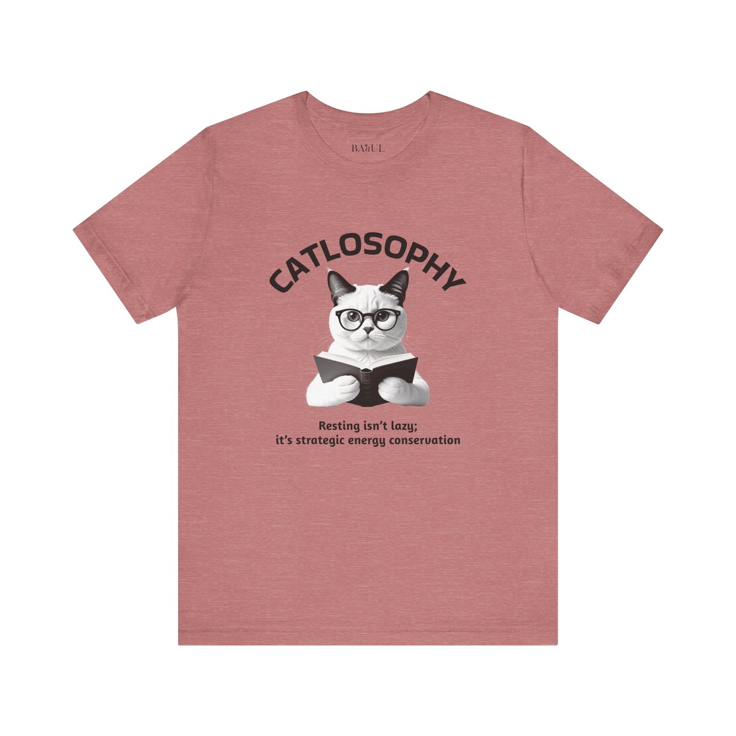 Catlosophy Unisex Jersey Short Sleeve Tee –  "Resting isn't Lazy" Design