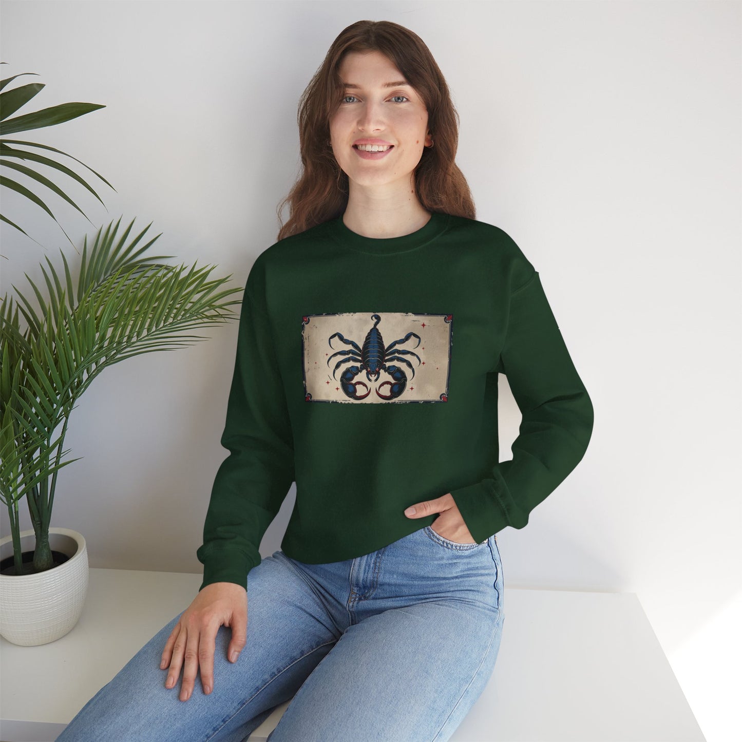 Scorpio - Gothic Zodiac Blue Sweatshirt