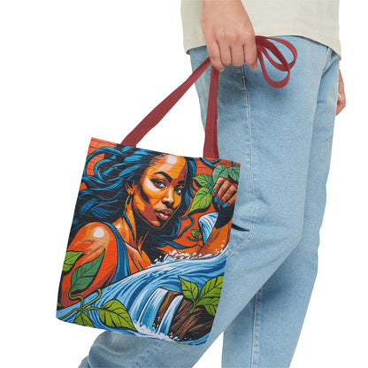 Artistic Surge - Eco-Friendly Canvas Tote Bag - WOMAN WITH WATER