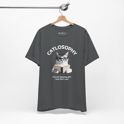Catlosophy Unisex Jersey Short Sleeve Tee –  "I am not ignoring you" Design