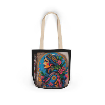 Artistic Surge - Eco-Friendly Canvas Tote Bag - FLOWERED WOMAN