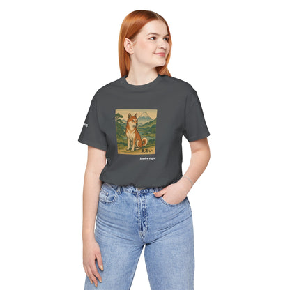 DOGART Unisex Jersey DOG T-Shirt - SUMI-E STYLE - Iconic Painting Reimagined with Dogs