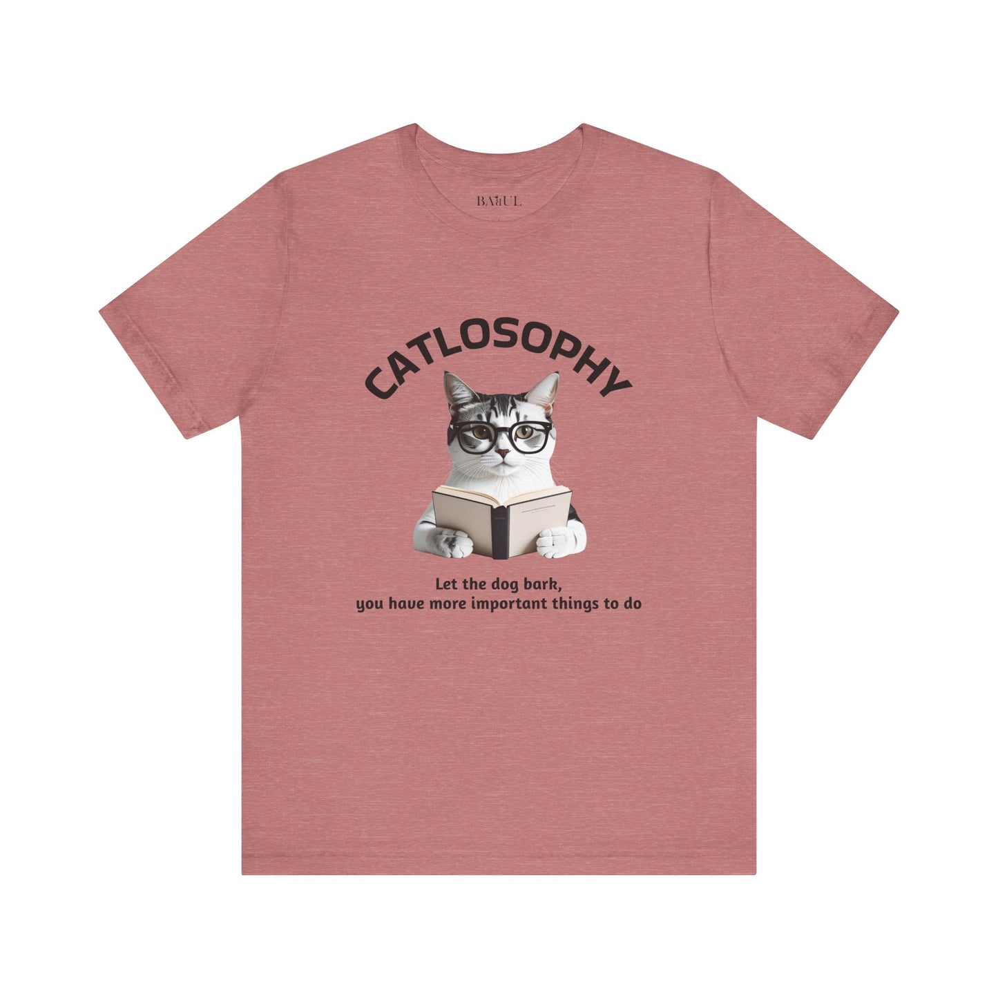 Catlosophy Unisex Jersey Short Sleeve Tee –  "Let the dog bark" Design